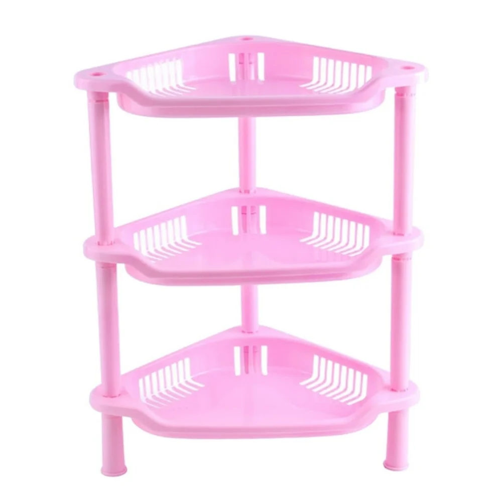 Pink Corner Shelf Organizer